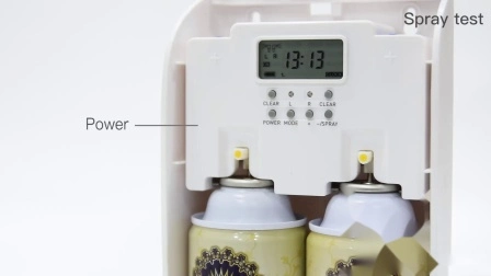 Toilet Room Deodorizer Machines Wall Mounted Battery Operated Automatic Air Freshener Perfume Fragrance Spray Aerosol Dispenser